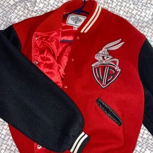 Vintage WB varsity jacket, worn twice.